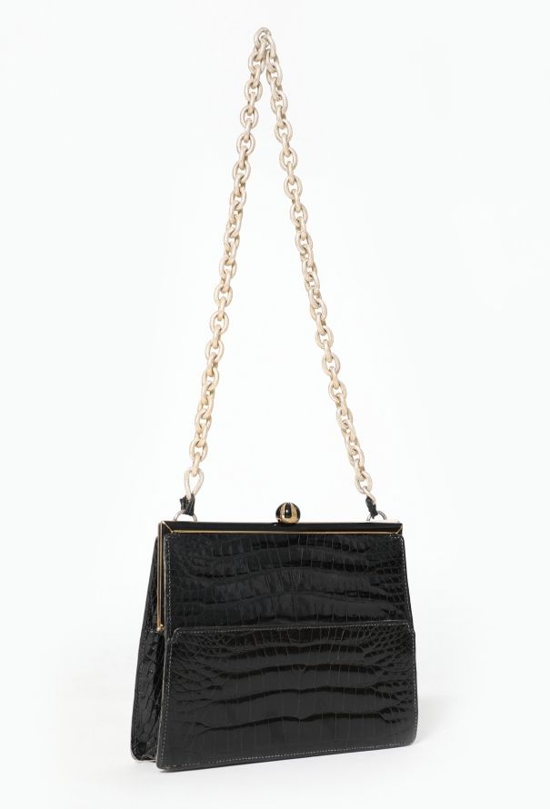 Crocodile Shoulder Bag - 2