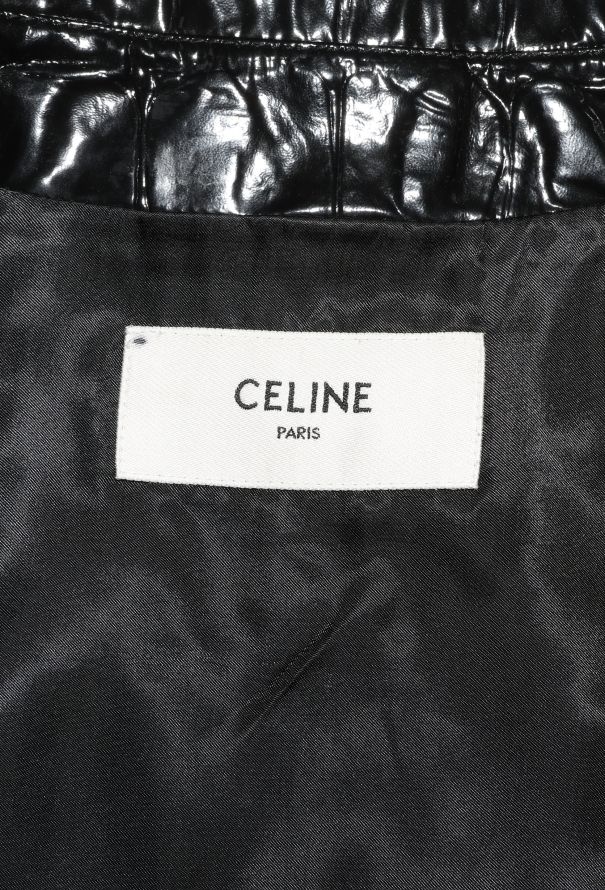 Céline 2023 Patent Embossed Bomber Jacket - 7