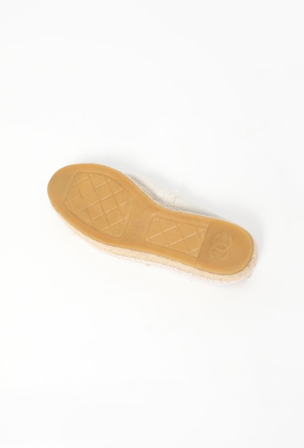 Chanel Bicolor Linen 'CC' Espadrilles - 6