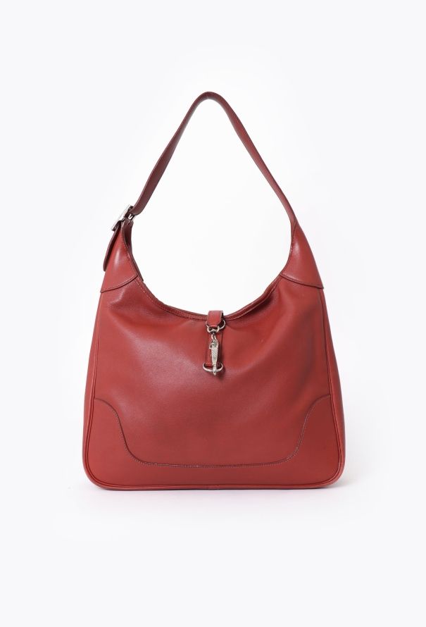 Hermès Red Swift Trim Bag - 1