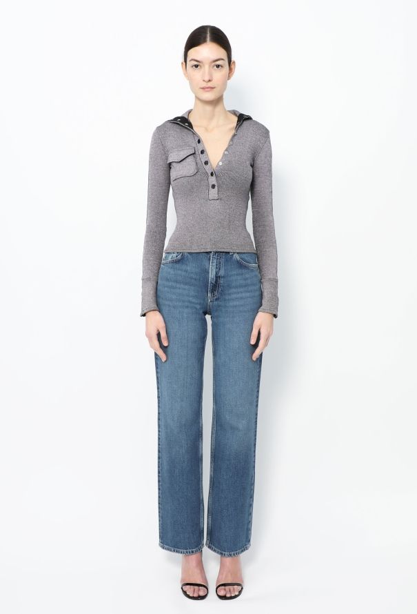 Balenciaga F/W 2003 Ribbed Turtleneck Top - 4