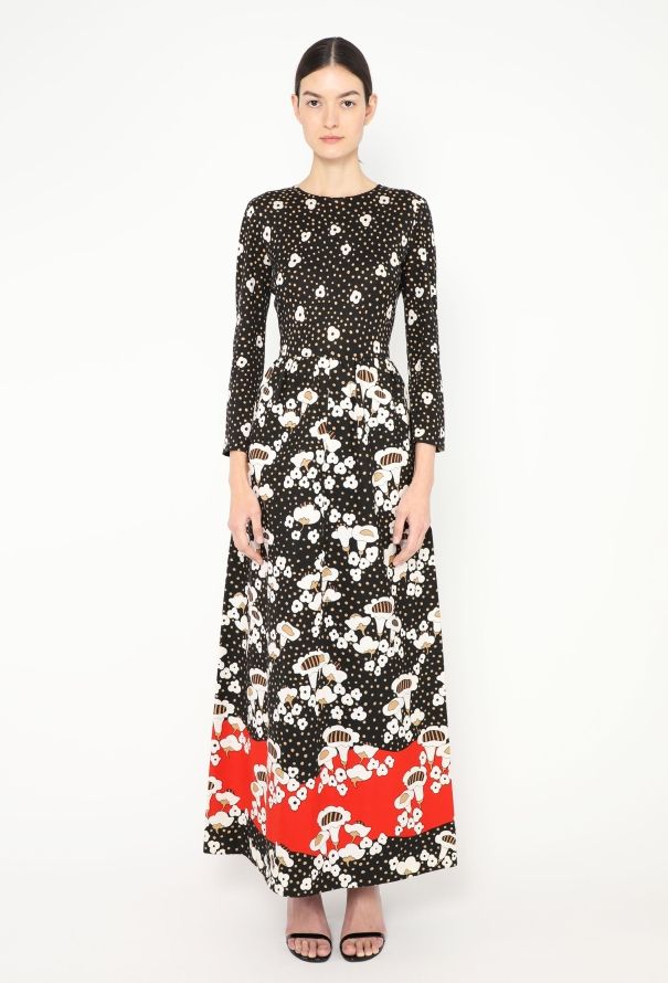 Lanvin RARE 1972 Printed Maxi Dress - 1