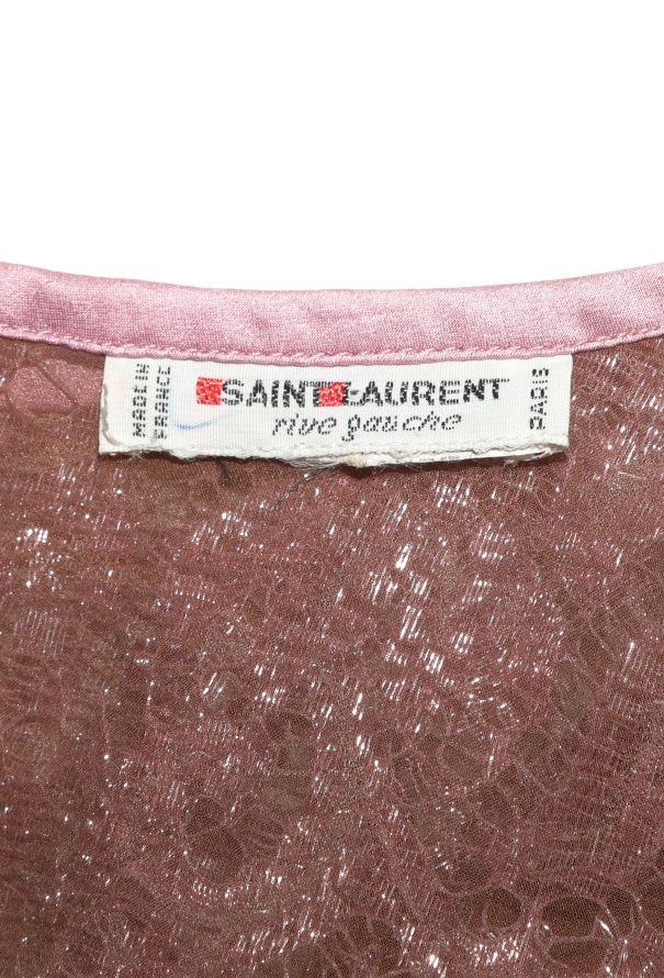 Saint Laurent Vintage Iridescent Lace Top - 4