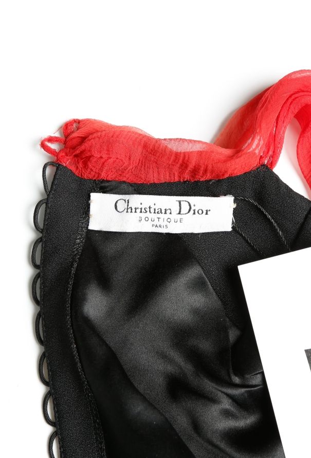 Christian Dior Stunning 1999 Chiffon Halter Dress - 6