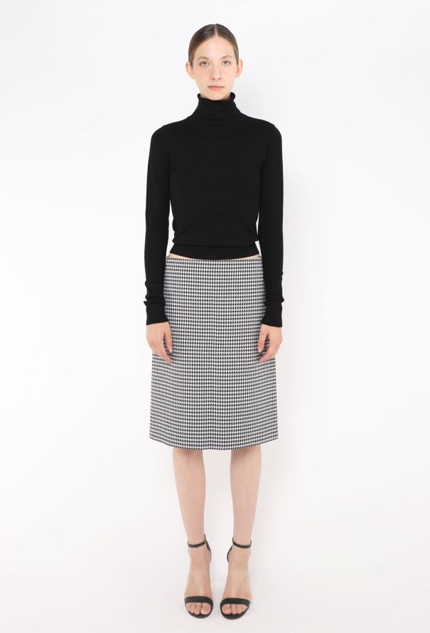 Balenciaga S/S 2018 Houndstooth Skirt - 1