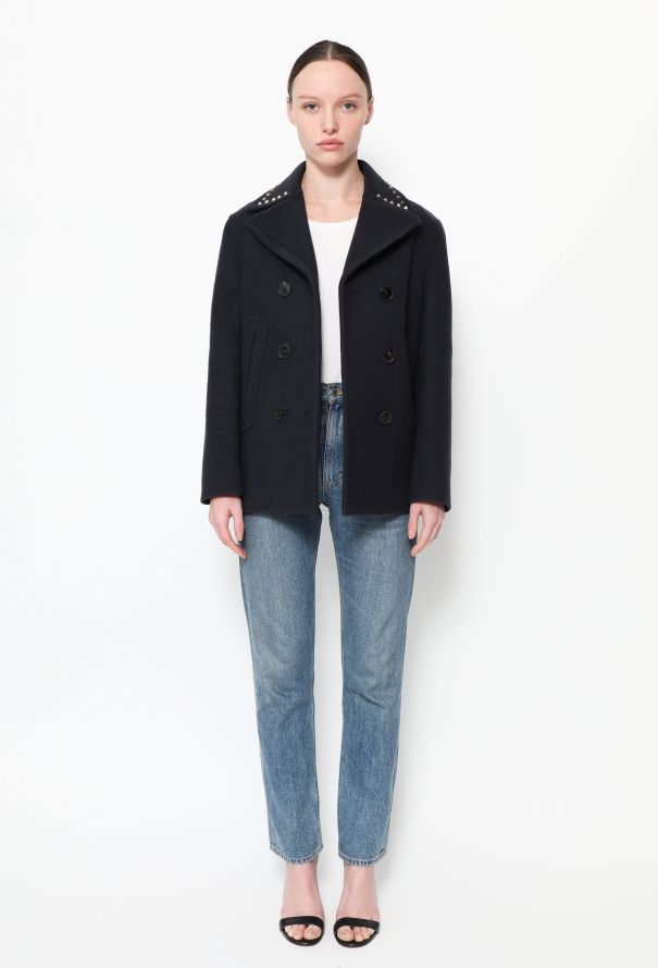 Valentino Pre-Fall 2016 Rockstud Peacoat - 3