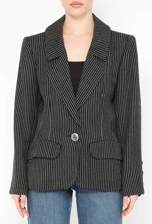 Saint Laurent F/W 1992 Pinstripe Blazer - 1