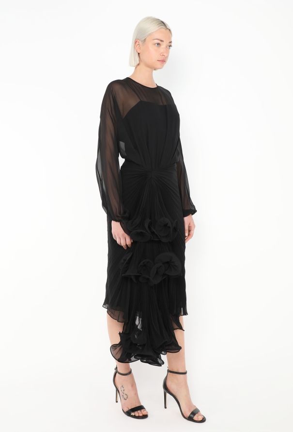 Gucci Resort 2020 Asymmetrical Chiffon Dress - 4
