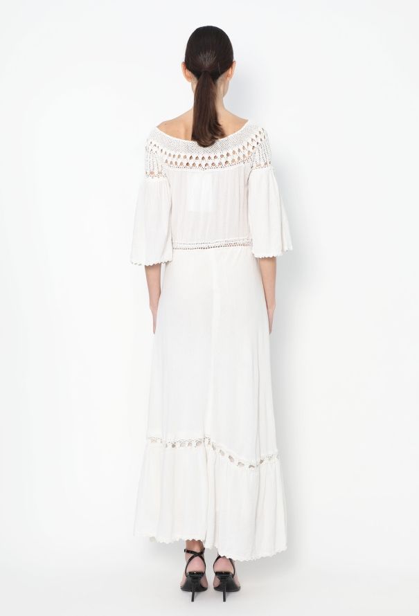 Crochet Cotton Maxi Dress - 5
