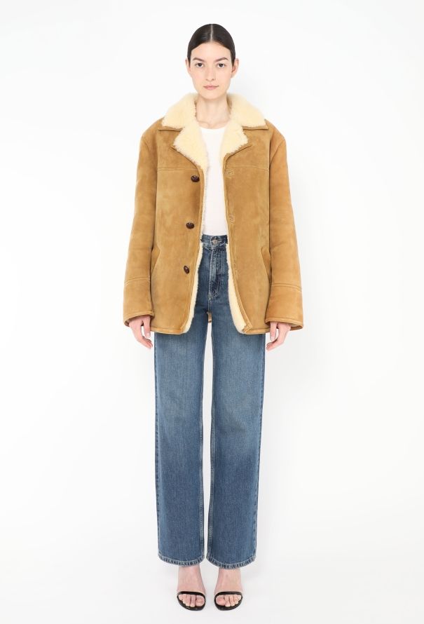 Céline 2020 Oversized Shearling-Lined Jacket - 3