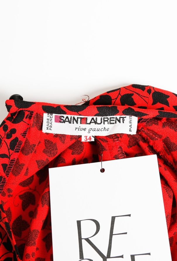 Saint Laurent 70s Floral Print Dress - 6