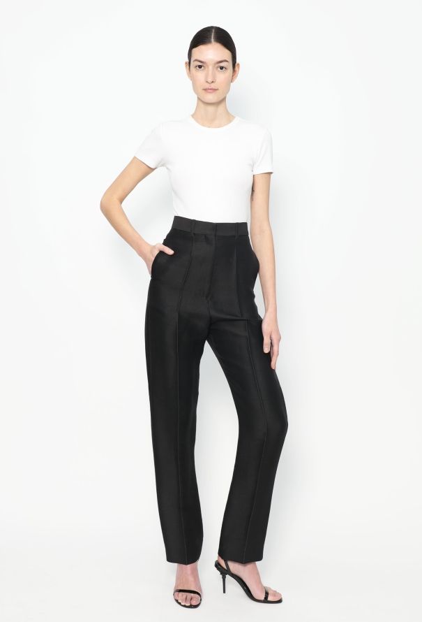 Céline High-Waisted Crêpe Trousers - 3