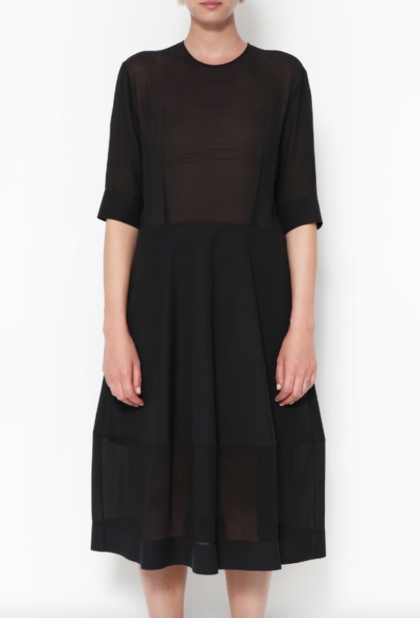 Céline Silk Crêpe Tulip Dress - 2