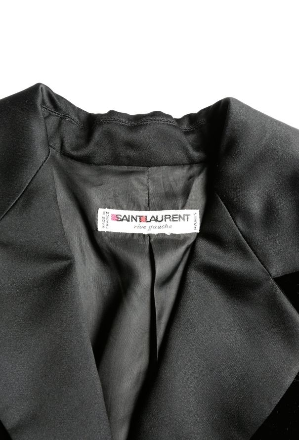 Saint Laurent Vintage Velvet Smoking Jacket - 5