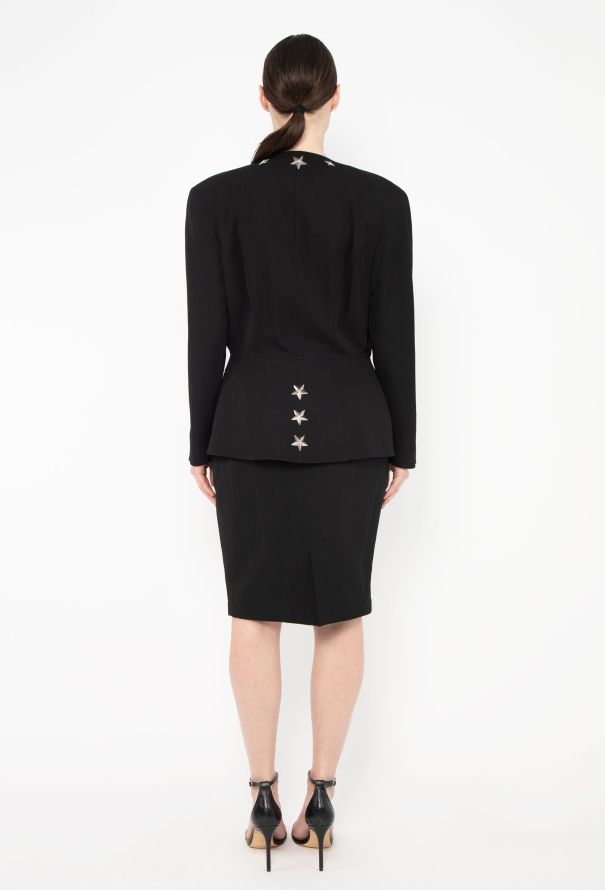 Thierry Mugler F/W 1990 Cinched Star Embellished Ensemble - 8