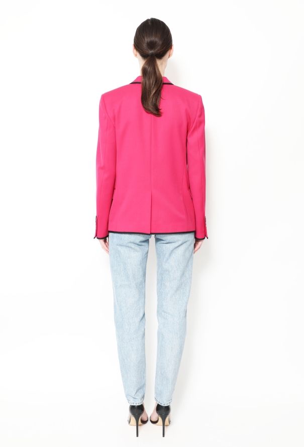 Saint Laurent S/S 2014 Notched Trim Blazer - 5