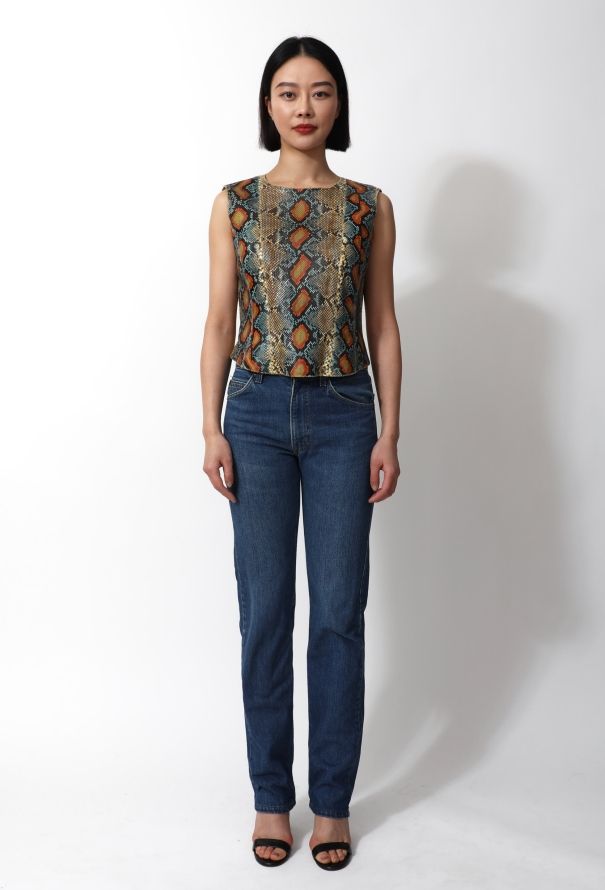 Chanel Iconic S/S 2000 Python Top - 3