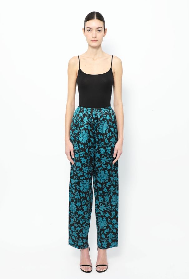 Saint Laurent RARE F/W 1979 Floral Charmeuse Ensemble - 3