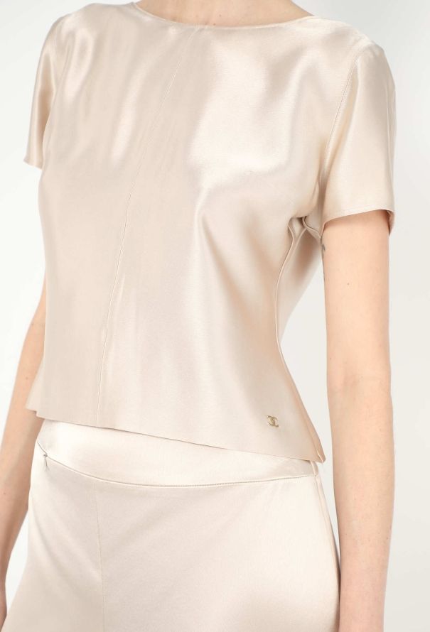 Chanel Charmeuse Cap-Sleeve Ensemble - 3