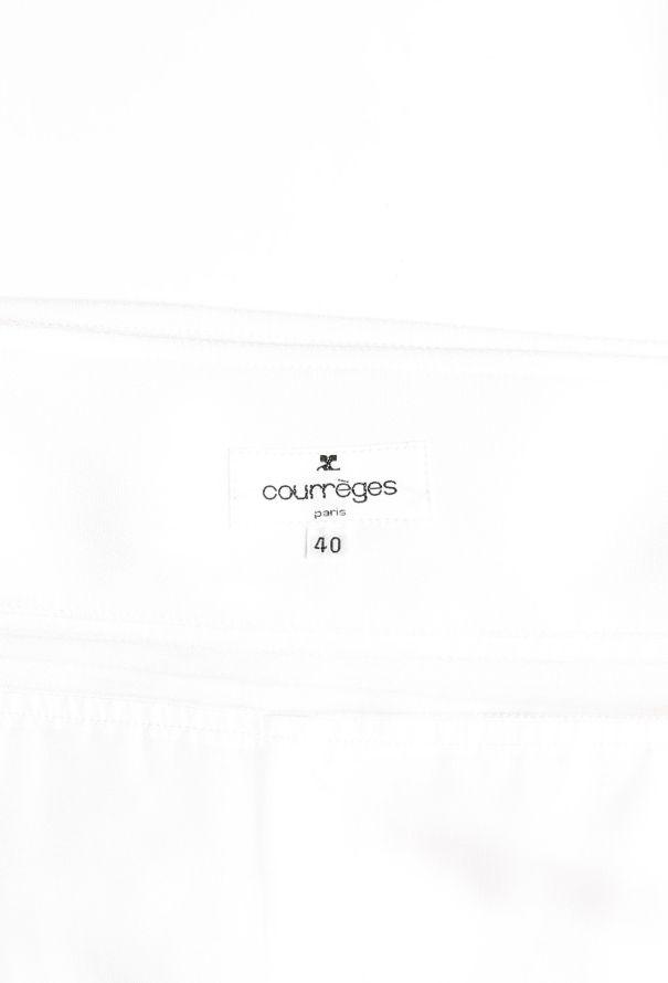 Courrèges 60s Mod Shift Dress White - 4