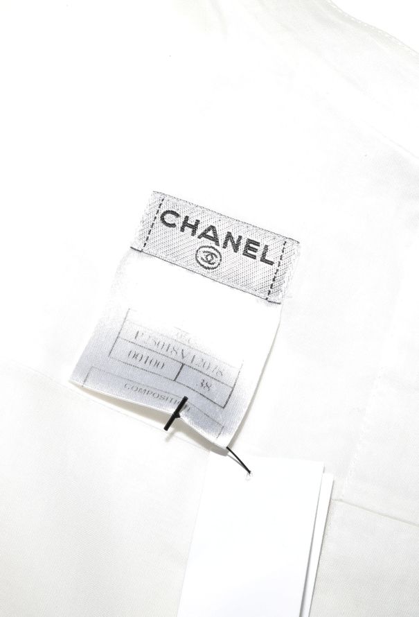 Chanel 2005 Pearl Button Voile Blouse - 7