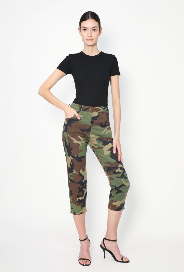 Christian Dior 2001 Cropped Camouflage Pants - 2