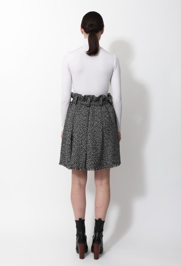 Louis Vuitton Frayed Tweed Skirt - 3