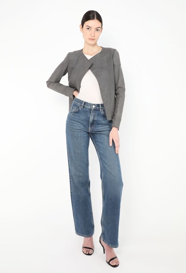 Chanel 2005 Quilted Iridescent Denim Jacket - 4