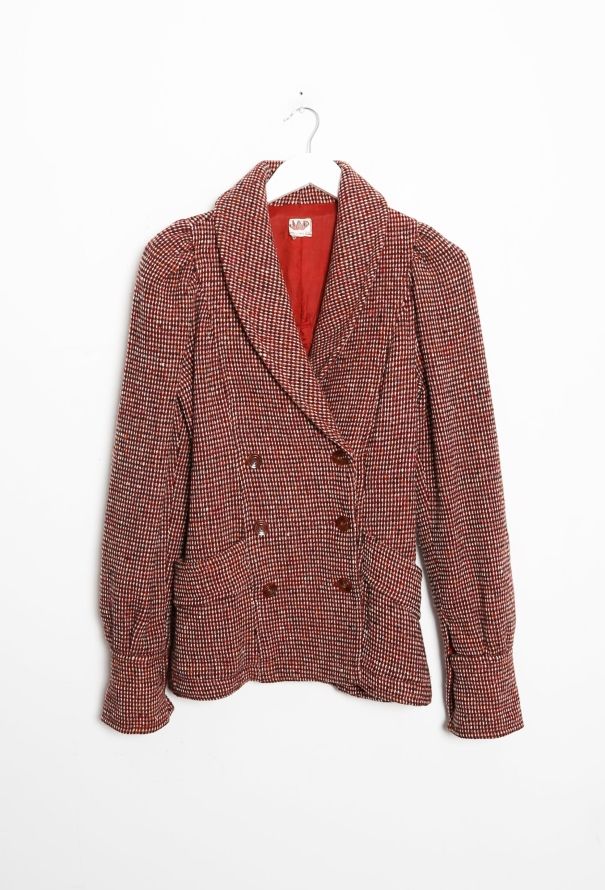 Kenzo '70s Ruched Double-Breasted Blazer - 10