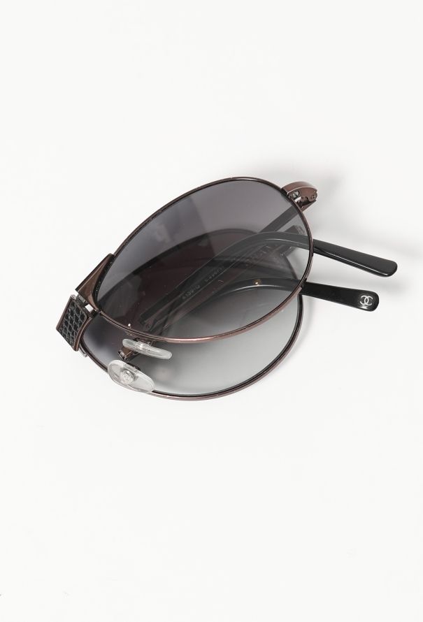 Chanel Vintage Foldable Aviator Sunglasses - 2