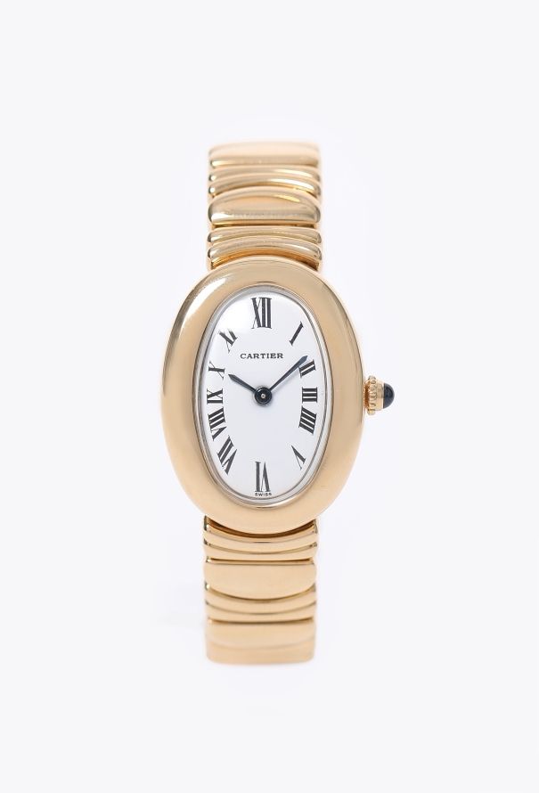 Cartier 18K Yellow Gold Baignoire Watch - 1