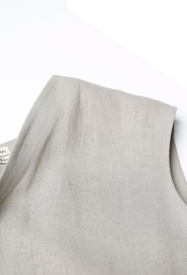 Hermès S/S 2002 MARGIELA Linen Wrap Dress - 7