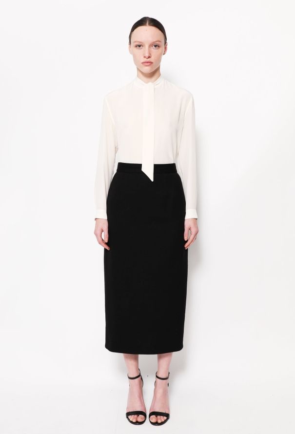 Chanel 1993 High-Waisted Knit Skirt - 1