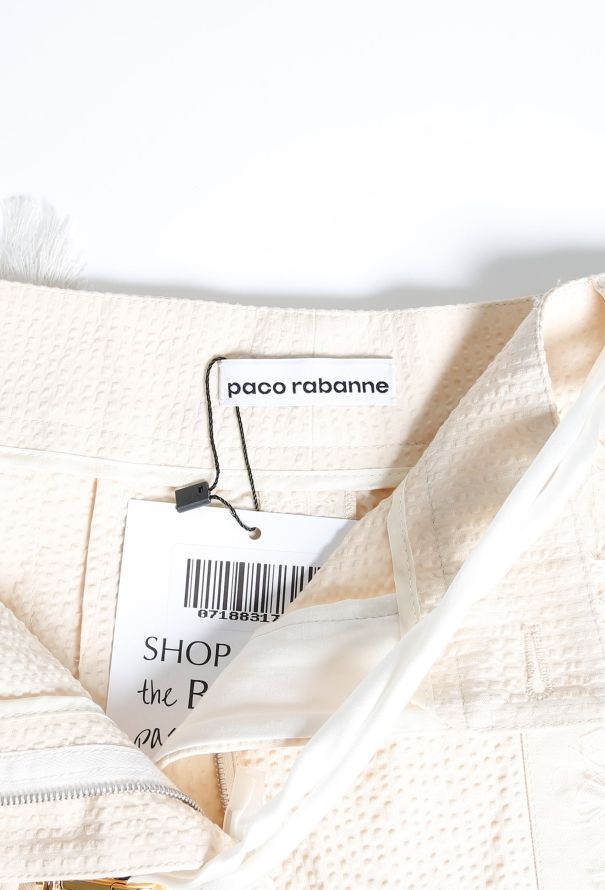 Paco Rabanne S/S 2016 Striped Fringe Trim Ensemble - 6