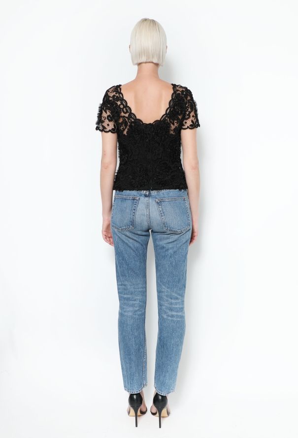 Chanel ICONIC F/W 1995 Lace Bustier Top - 4