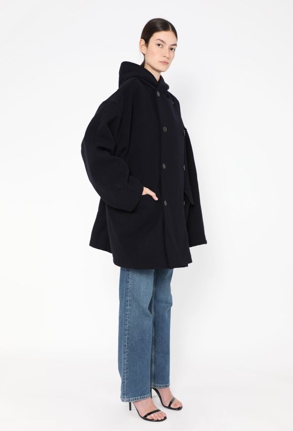 Romeo Gigli '90s Oversized Hooded Coat - 6
