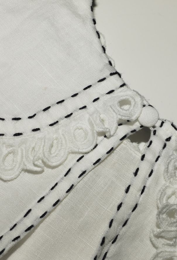 Vita Kin Embroidered Linen Eyelet Top - 5