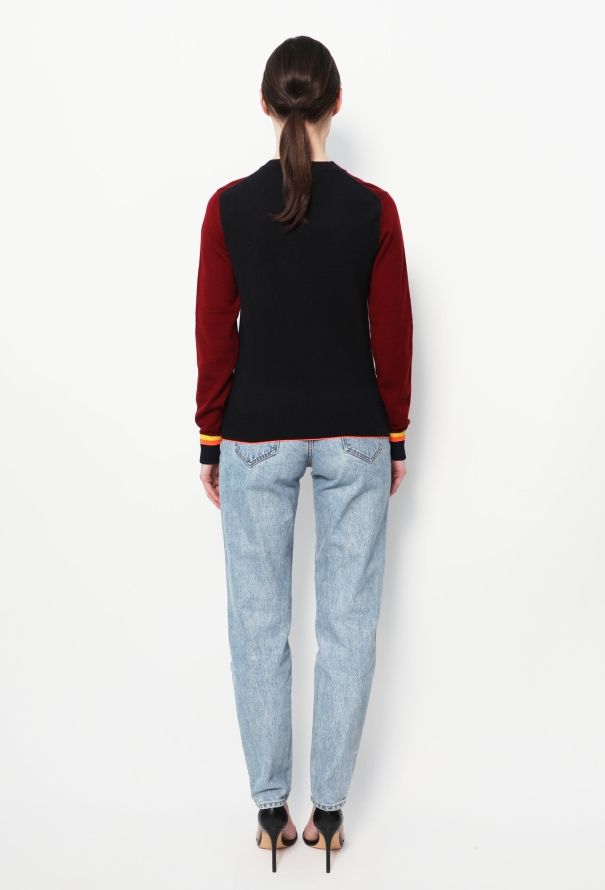 Céline Cashmere Colorblock Pullover - 3
