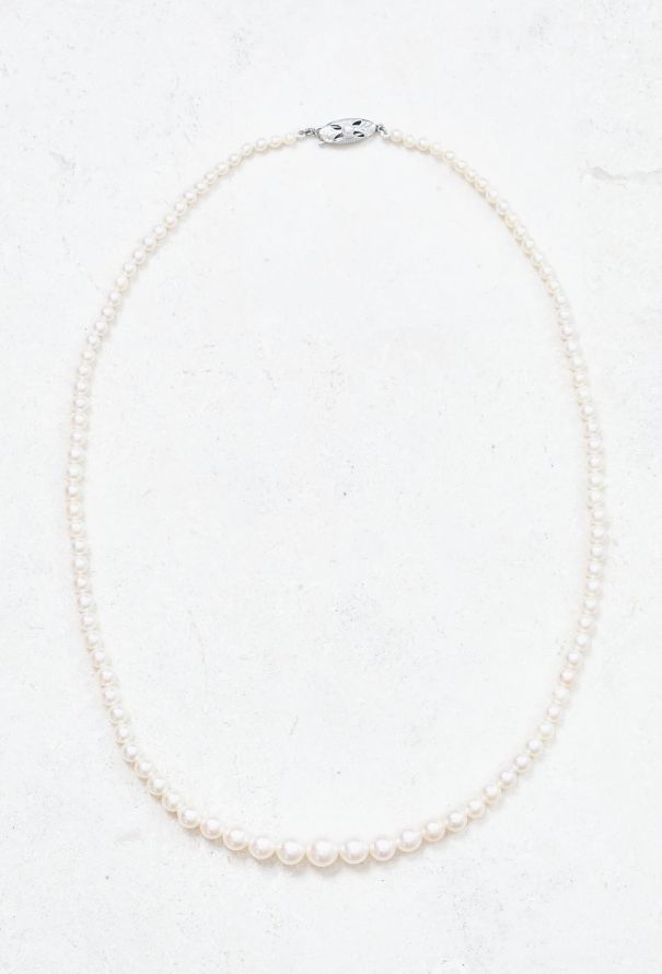 Vintage Fine Jewelry 1920s Cultured White Pearl Necklace - 1