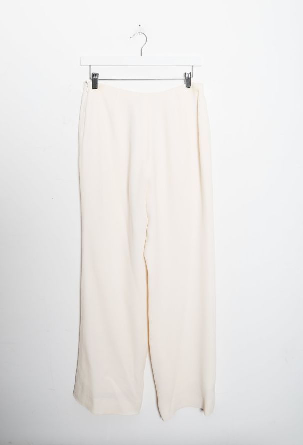 Chanel Wide-Leg 'CC' Crêpe Trousers - 7