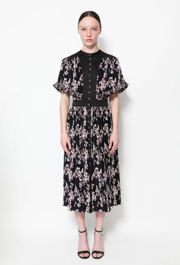 Paco Rabanne Resort 2020 Floral Pleated Dress - 1