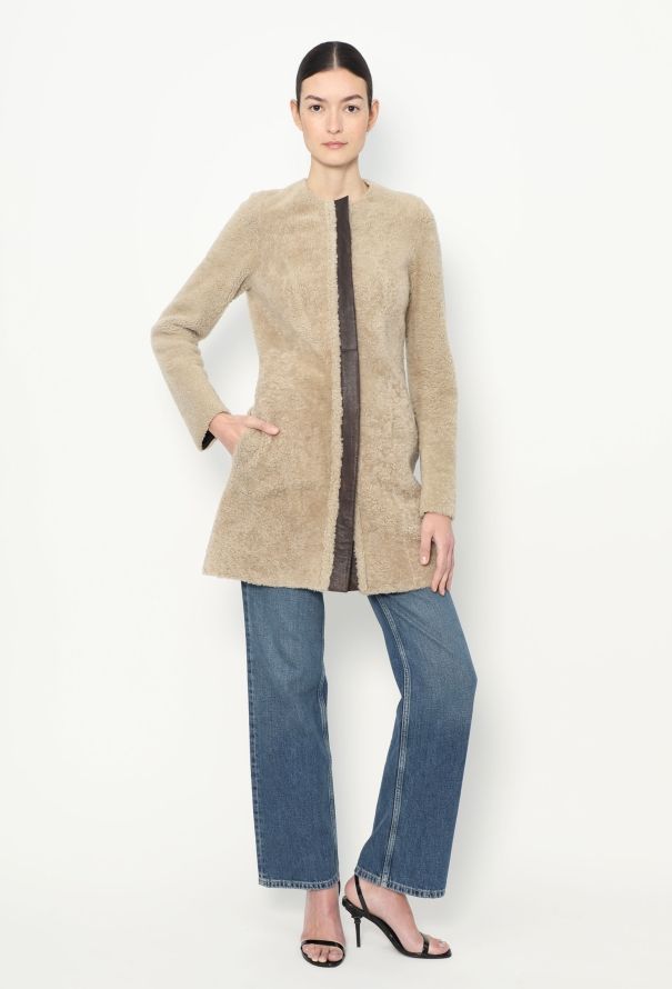 Céline Pre-Fall 2010 Shearling Coat - 5