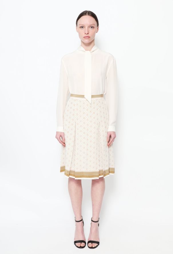 Céline Phoebe Classic Silk Pleated Skirt - 1