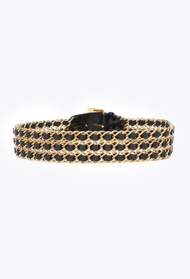 Chanel F/W 1989 Interwoven Chainlink Belt - 3