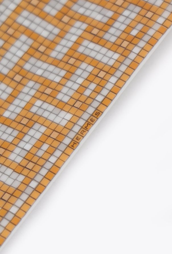 Hermès 2023 Mosaic 'Gold no° 4' Porcelain Plate - 5