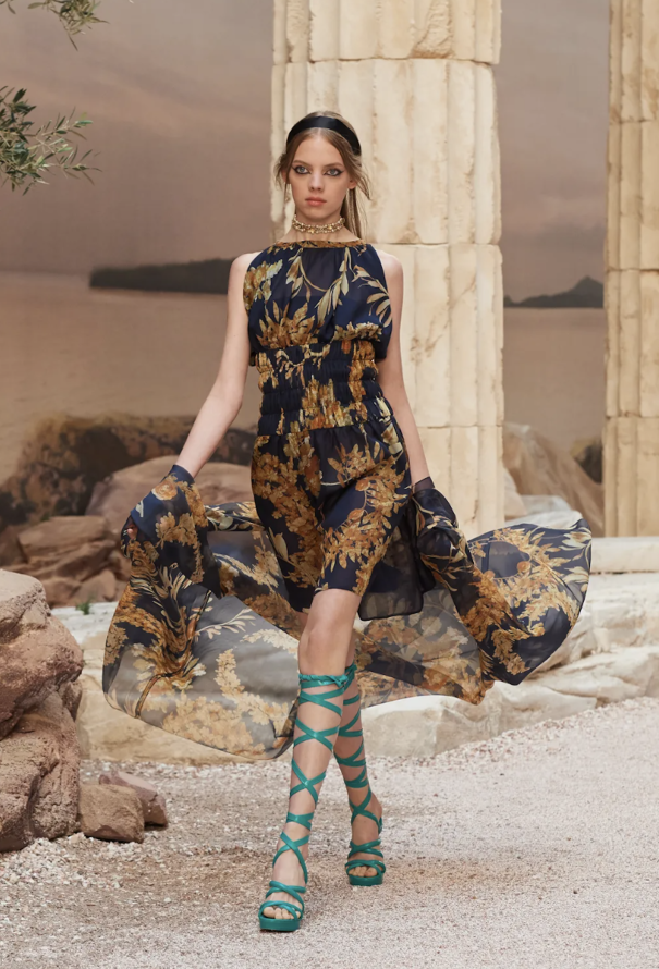 Chanel Resort 2018 Silk Grecian Dress - 2