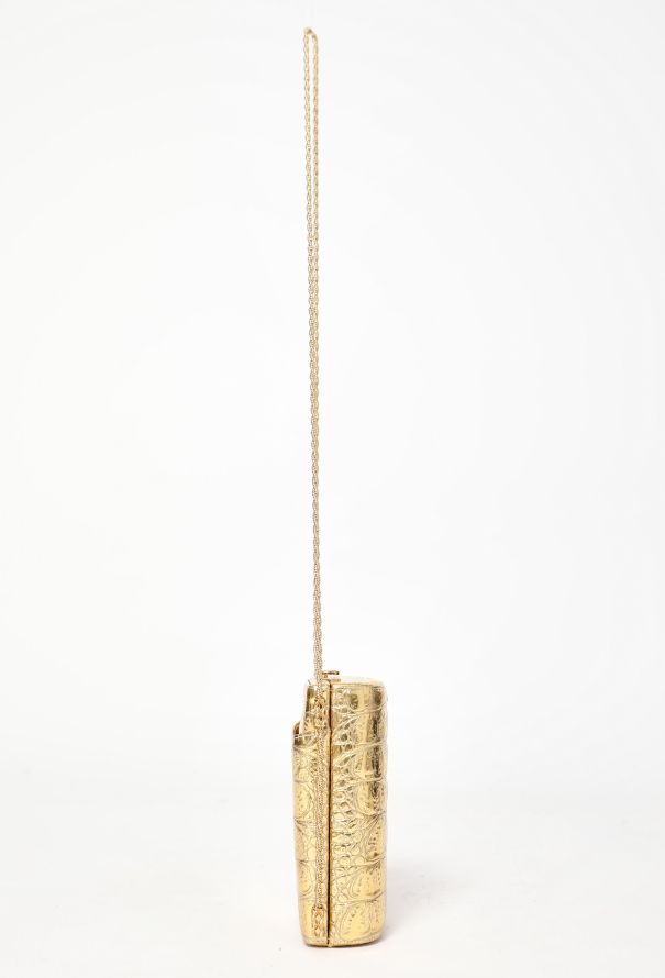 Chanel Rare Pre-Fall 2019 Gold Mini Evening Bag - 6