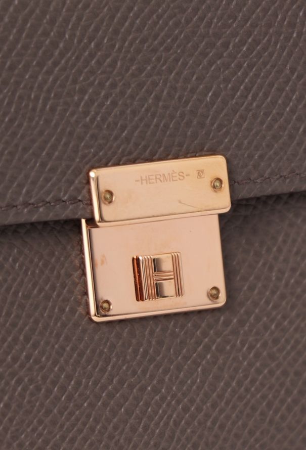 Hermès Etoupe Epsom Clic 10 Wallet - 10