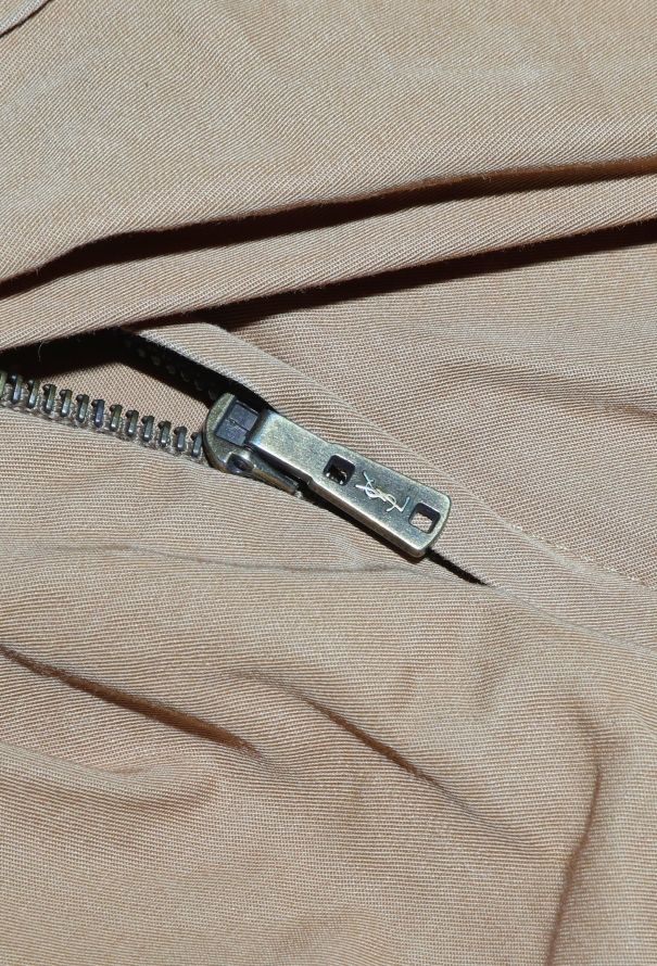 Saint Laurent Belted Gabardine Safari Dress - 6