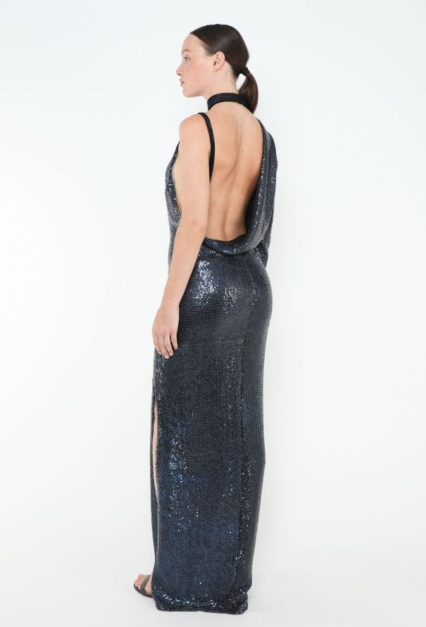 Tom Ford One-Shoulder Mesh Chainmail Gown - 2